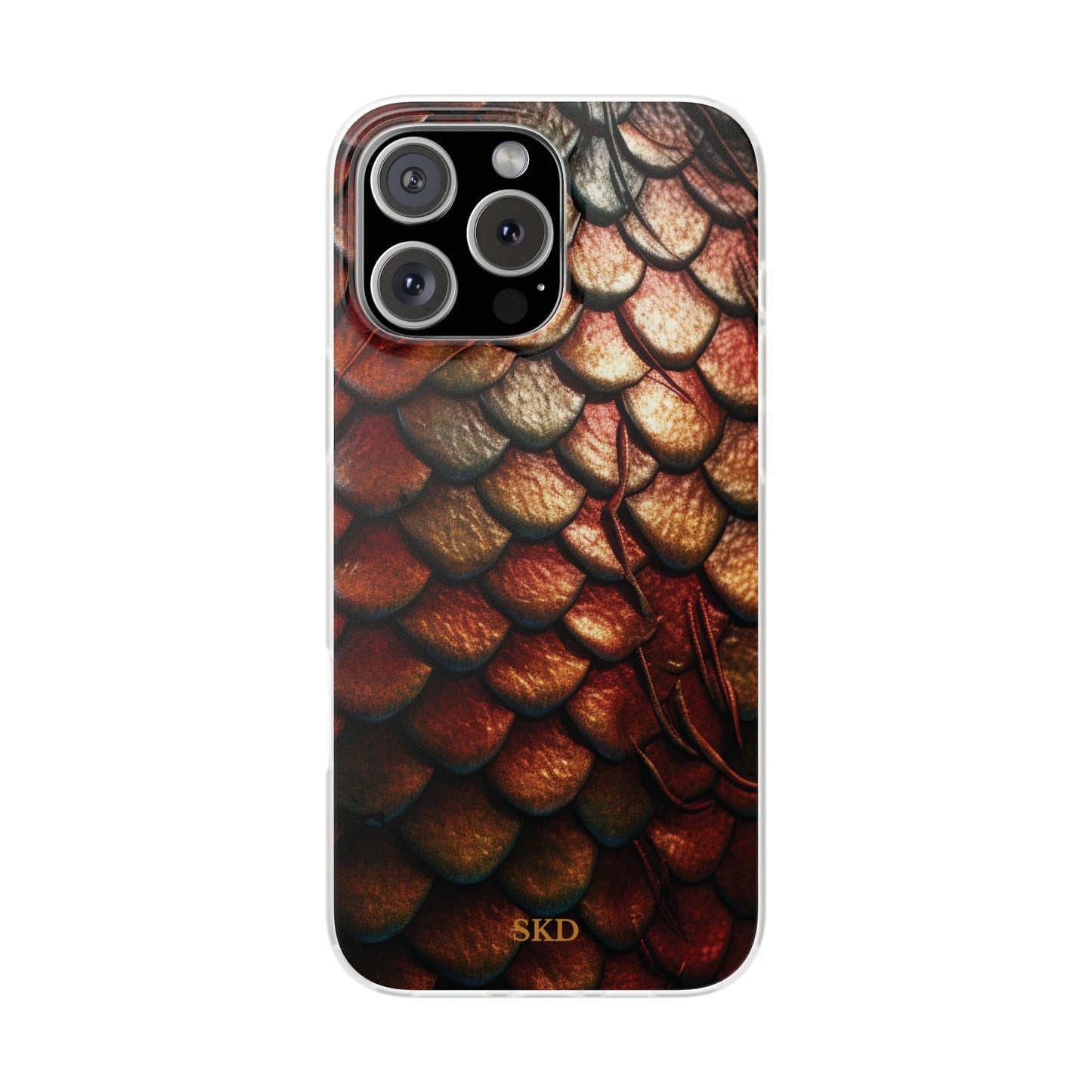 LIMITED EDITION: Enchanging Mystique |  Multi-Color Dragon Scale iPhone Case | Shock-Absorbing TPU Protective Cover, Slim & Wireless Charging Compatible, All iPhone Sizes