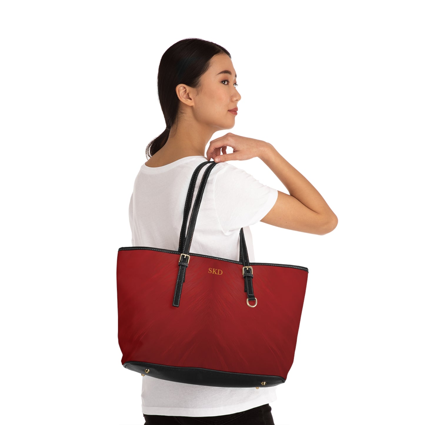 Core Collection: Crimson Reverie | Deep Alluring Red Shoulder Bag | Elegant Statement Piece for Evening Glamour