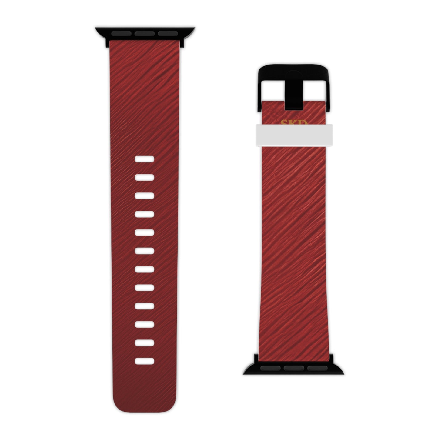 Crimson Reverie | Digital Couture Dark Red Apple Watch Band | Adjustable Strap, Sweat-Resistant & Compatible with All Series