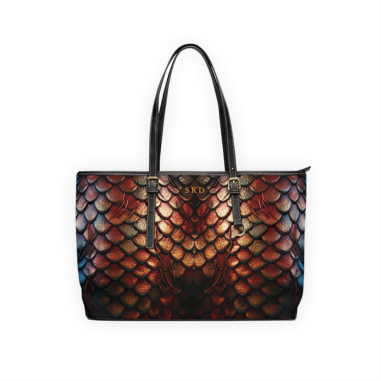LIMITED EDITION: Enchanting Mystique | Multi-Color Dragon Scale Shoulder Bag | Captivating Elegance for Evening Affairs