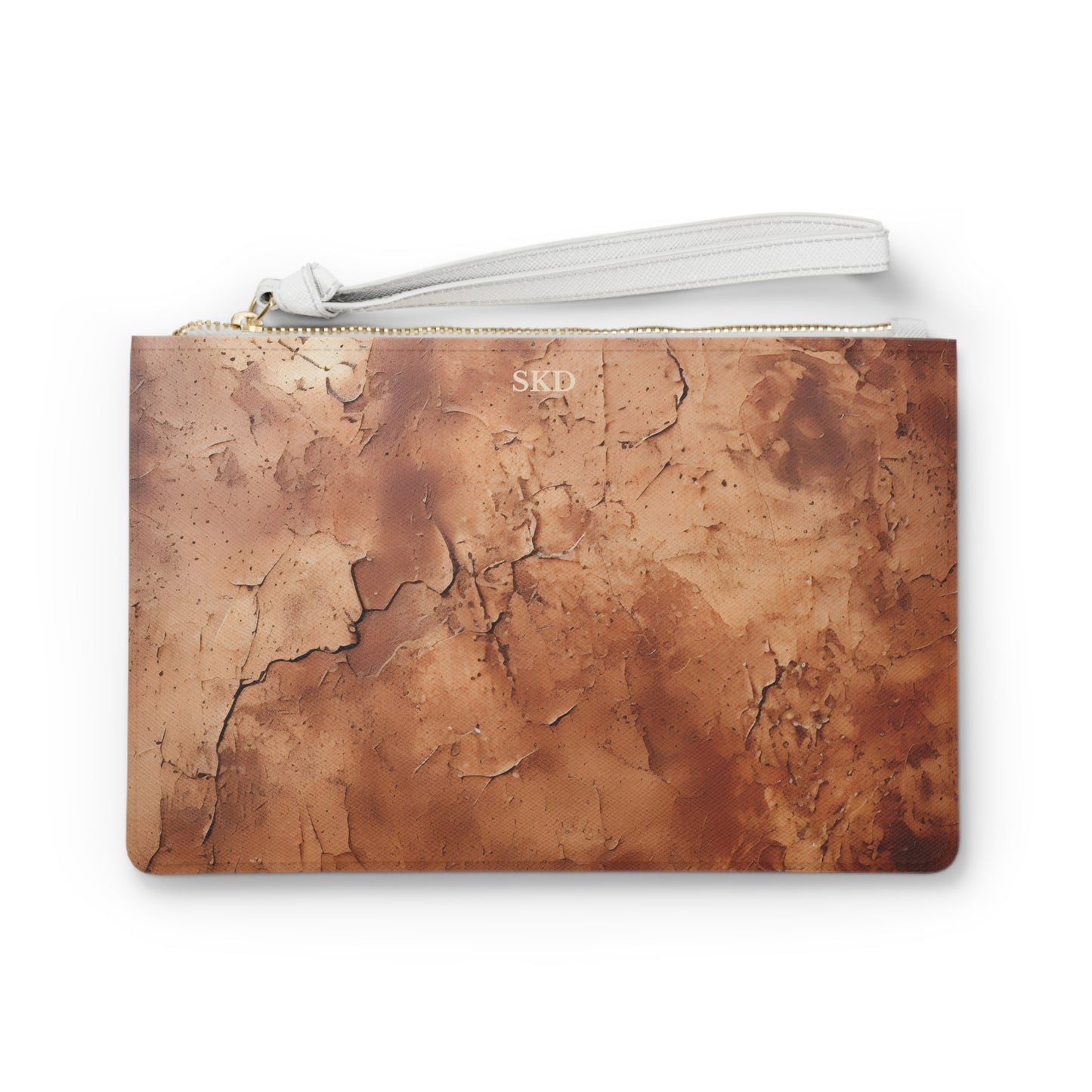 Heritage Luxe | Cognac Brown Faux Leather Clutch Bag | Classic Sophistication with a Timeless Touch