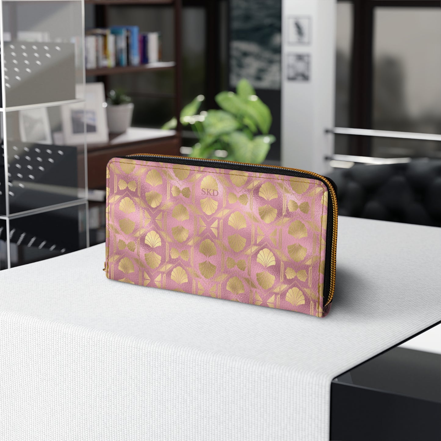 Collector's Vault: Blush Horizon | Soft Pink Smooth Zipper Wallet | Romantic Pastel Beauty for Feminine Charm