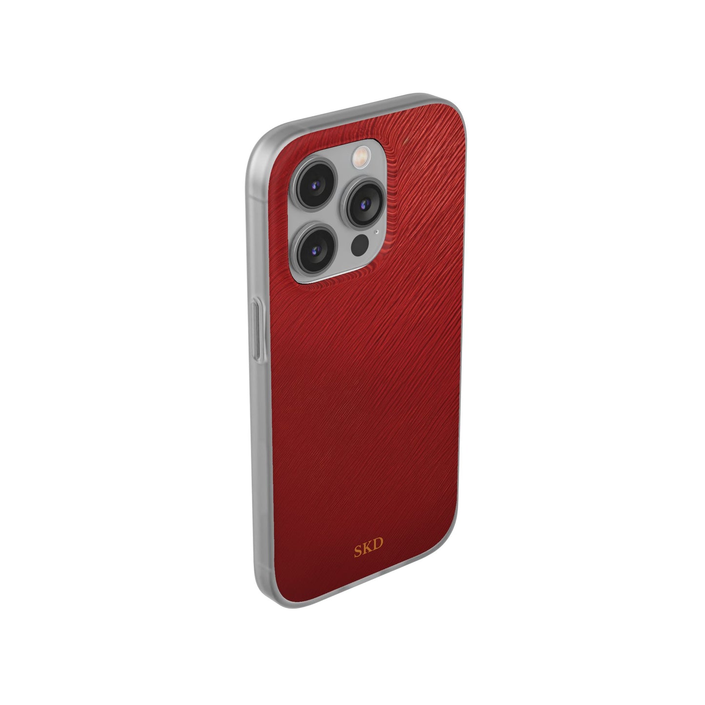 Crimson Reverie | Striking Dark Red iPhone Case | Shock-Absorbing TPU Protective Cover, Slim & Wireless Charging Compatible – Unique Tech Gift for All iPhone Sizes