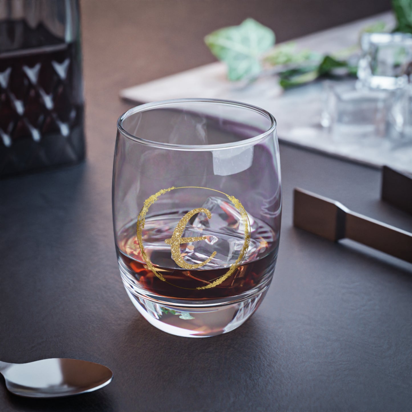 Letter E | Custom 6oz Whiskey Glass – Perfect Personalized Gift, Bar Essential, or Event Prop