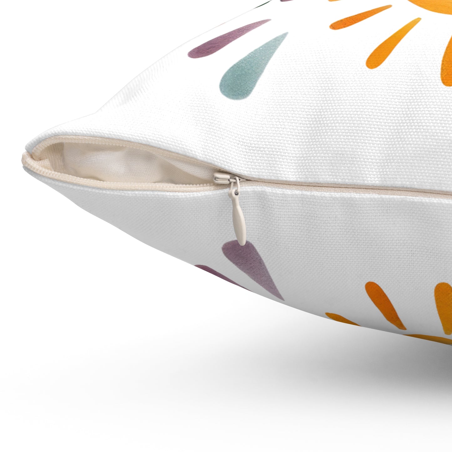 Custom Spun Polyester Square Pillow – Stylish Double-Sided Home Décor Accent for a Personalized Touch - All Smiles