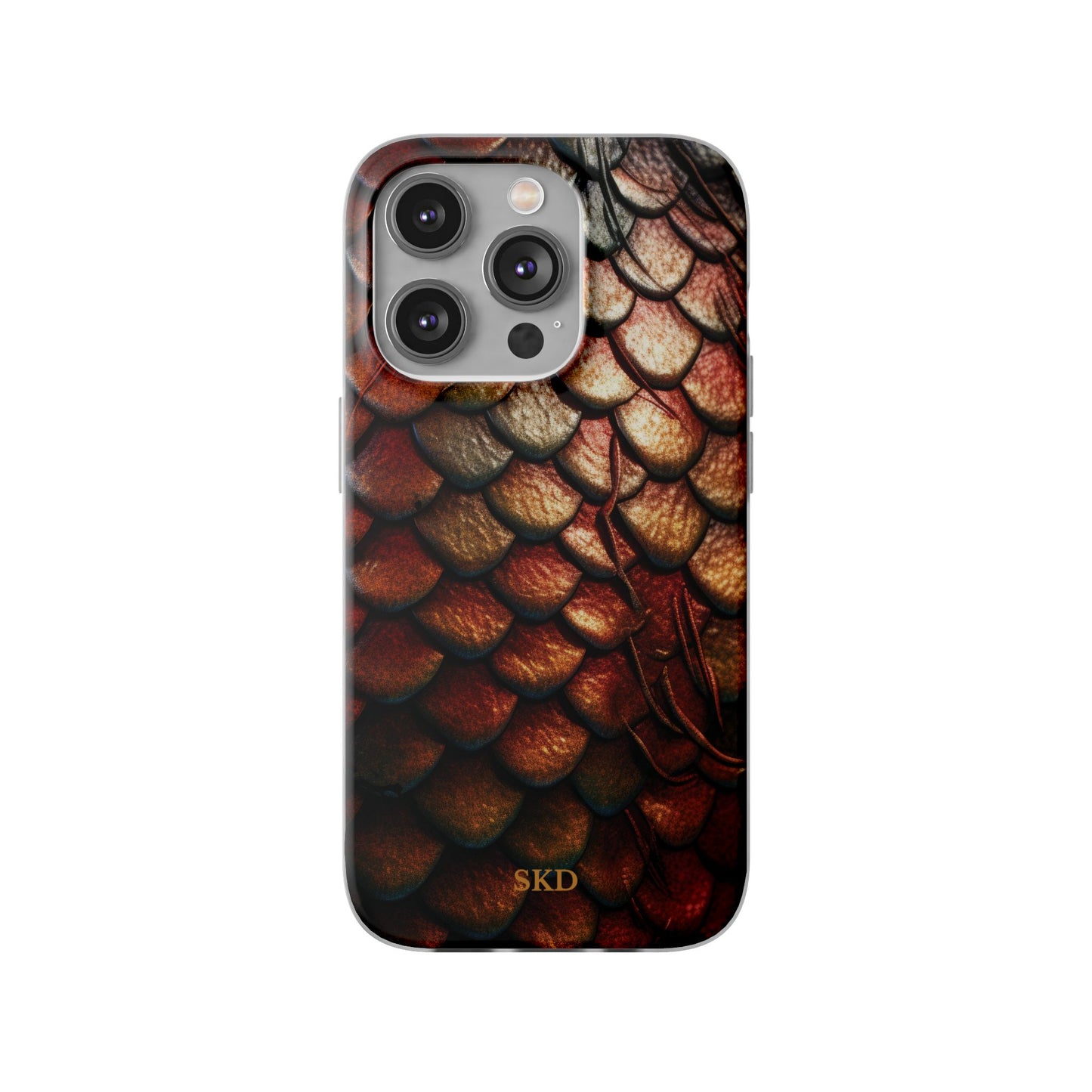 LIMITED EDITION: Enchanging Mystique |  Multi-Color Dragon Scale iPhone Case | Shock-Absorbing TPU Protective Cover, Slim & Wireless Charging Compatible, All iPhone Sizes