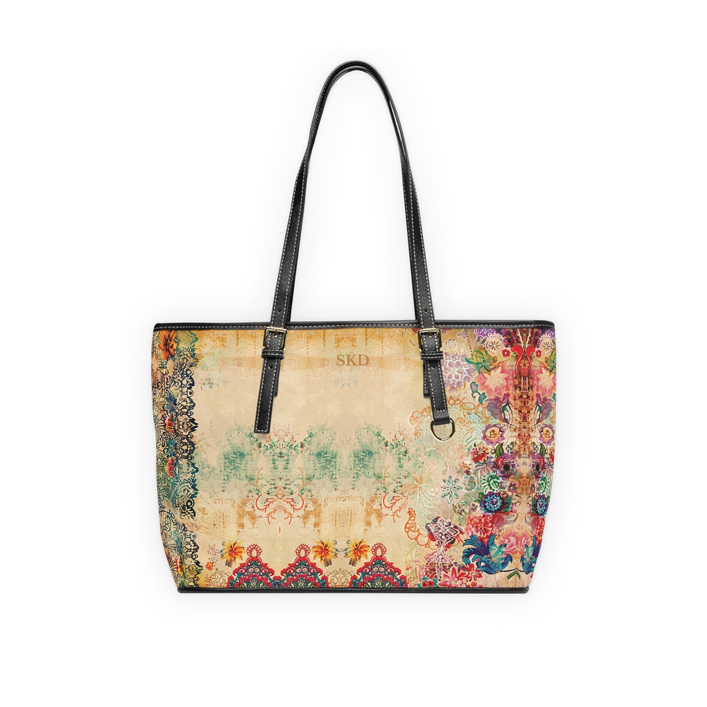 LIMITED EDITION: Timeless Tapestry | Ivory Floral Embroidered Shoulder Bag | One-of-a-Kind Luxury Wearable Art