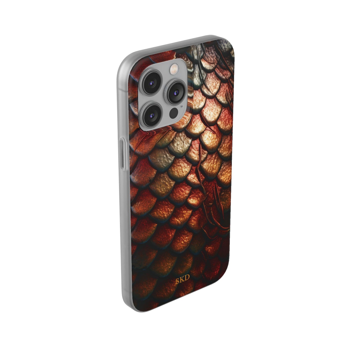 LIMITED EDITION: Enchanging Mystique |  Multi-Color Dragon Scale iPhone Case | Shock-Absorbing TPU Protective Cover, Slim & Wireless Charging Compatible, All iPhone Sizes