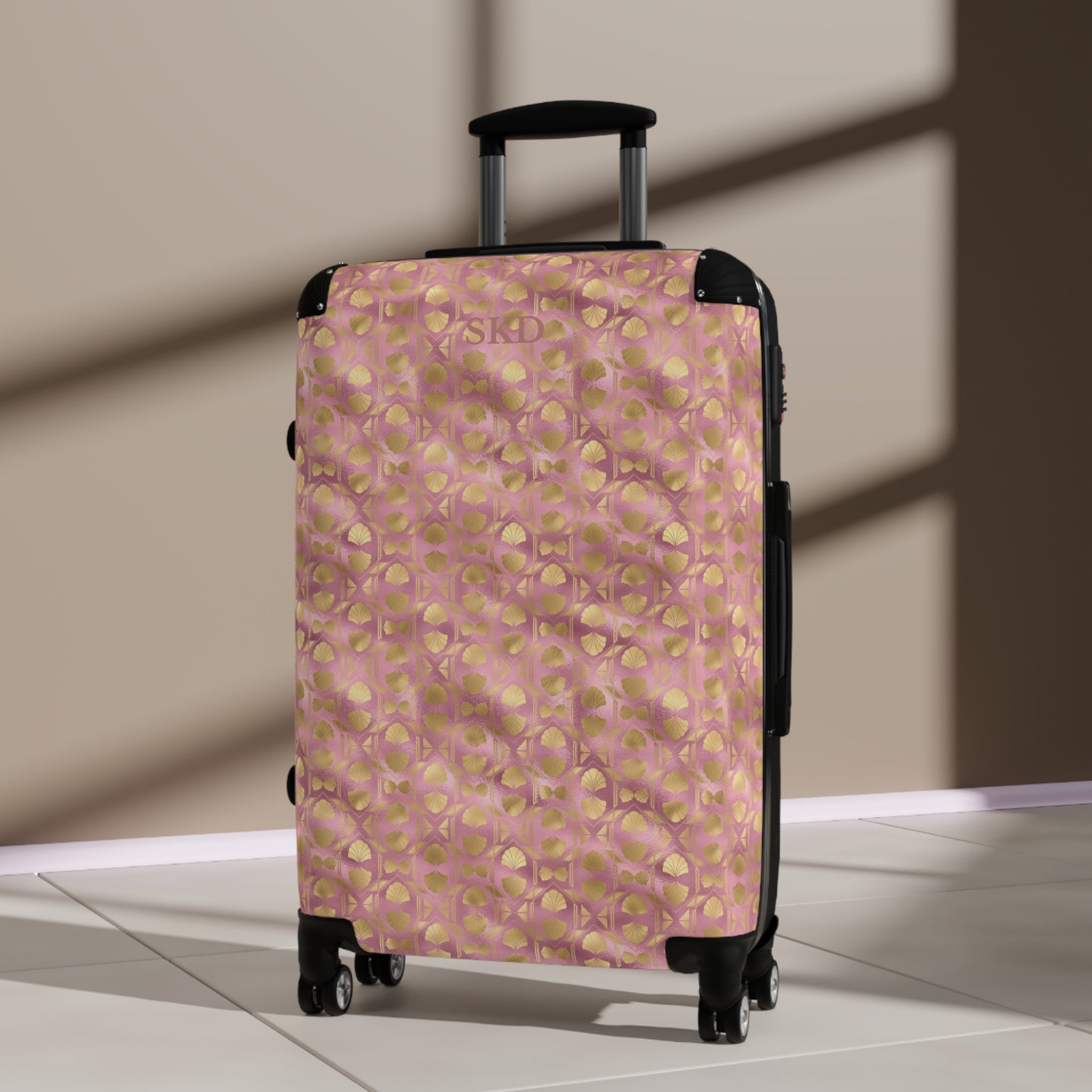 Collector's Vault: Blush Horizon | Soft Pink Smooth Suitcase with Built-In Lock and Durable Protection | Romantic Pastel Beauty for Enduring Vacation Essential