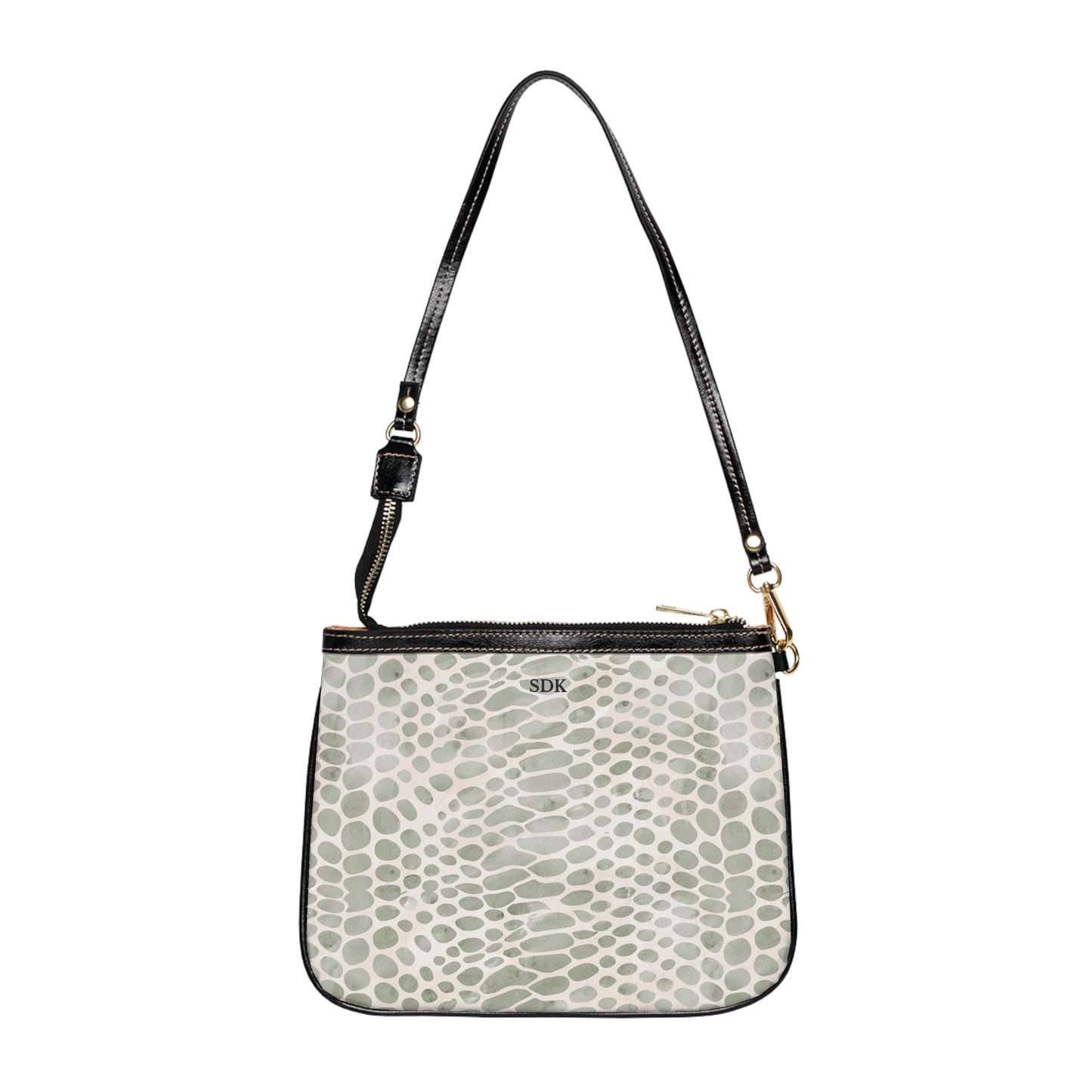 Core Collection: Pale Venom |  Soft Taupe Faux Snake Small Shoulder Bag | Subtle Exotic Edge for Discerning Taste