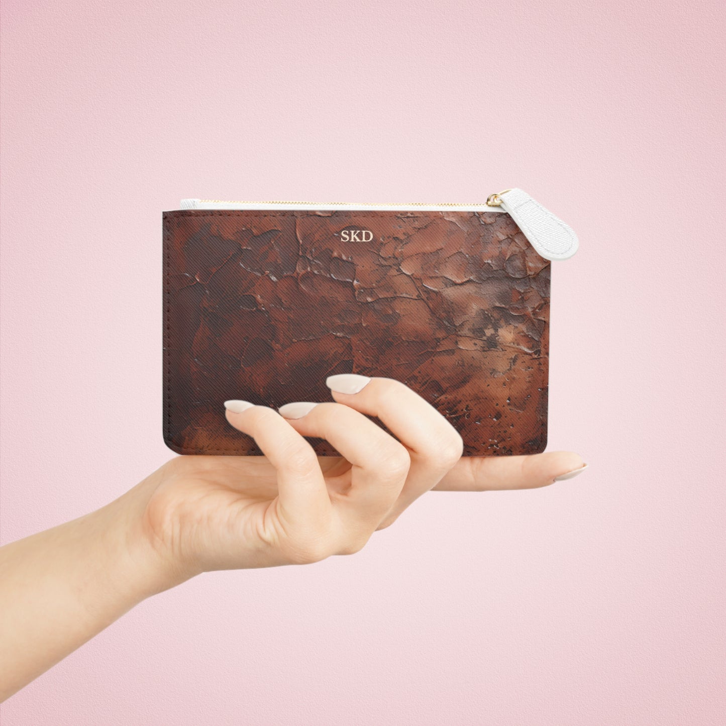 Collector's Vault: Monarch Dynasty | Deep Earth Patina Mini Clutch Bag | Regal Statement for Distinctive Taste