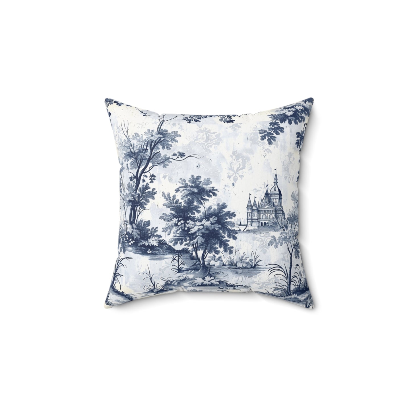 French Chateau Custom Spun Polyester Square Pillow – Stylish Double-Sided Home Décor Accent for a Personalized Touch