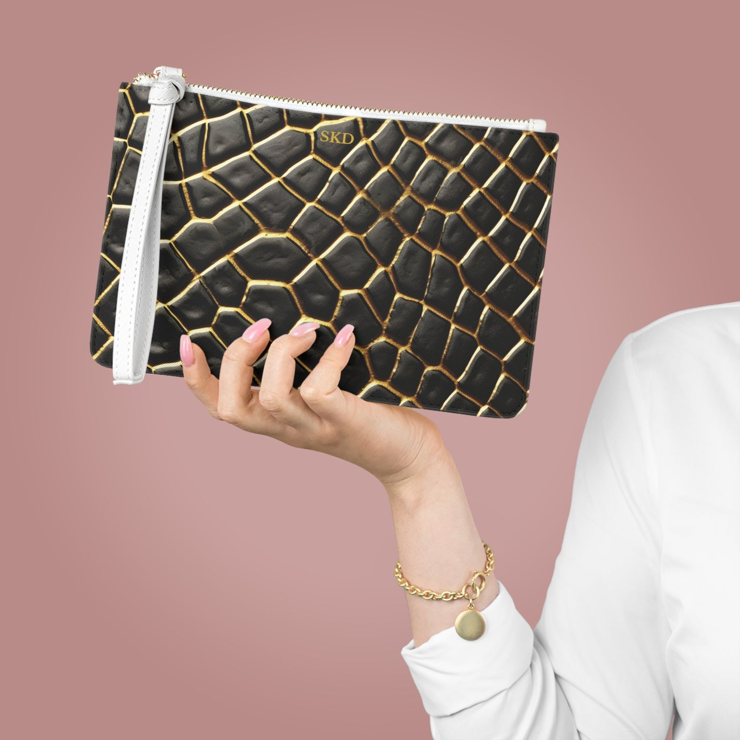 LIMITED EDITION: Obsidian Venom | Striking Black & Gold Clutch Bag | Striking Statement Piece for Bold & Elegant Women