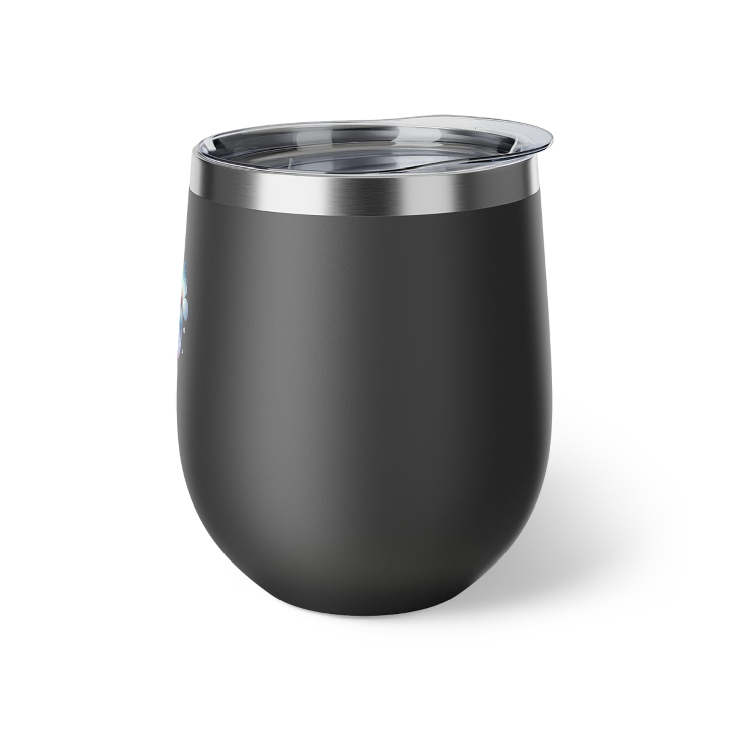 Letter U - Personalized Whimsical Butterfly Copper Vacuum Insulated Cup, 12 oz – Perfect for Weddings