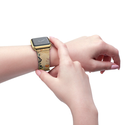 LIMITED EDITION: Timeless Tapestry | Vintage Floral Apple Watch Band (RoHS, REACH & Intertek Certified) | Stainless Steel Buckle, All Series Compatible