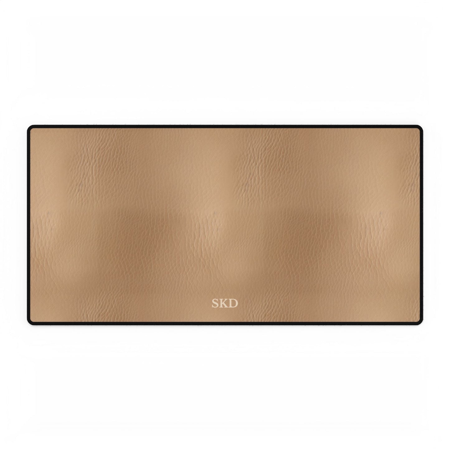 Tawny Reserve | Smooth Tan Faux Leather Computer Desk Mat | Where Timeless Style Meets Everyday Utility