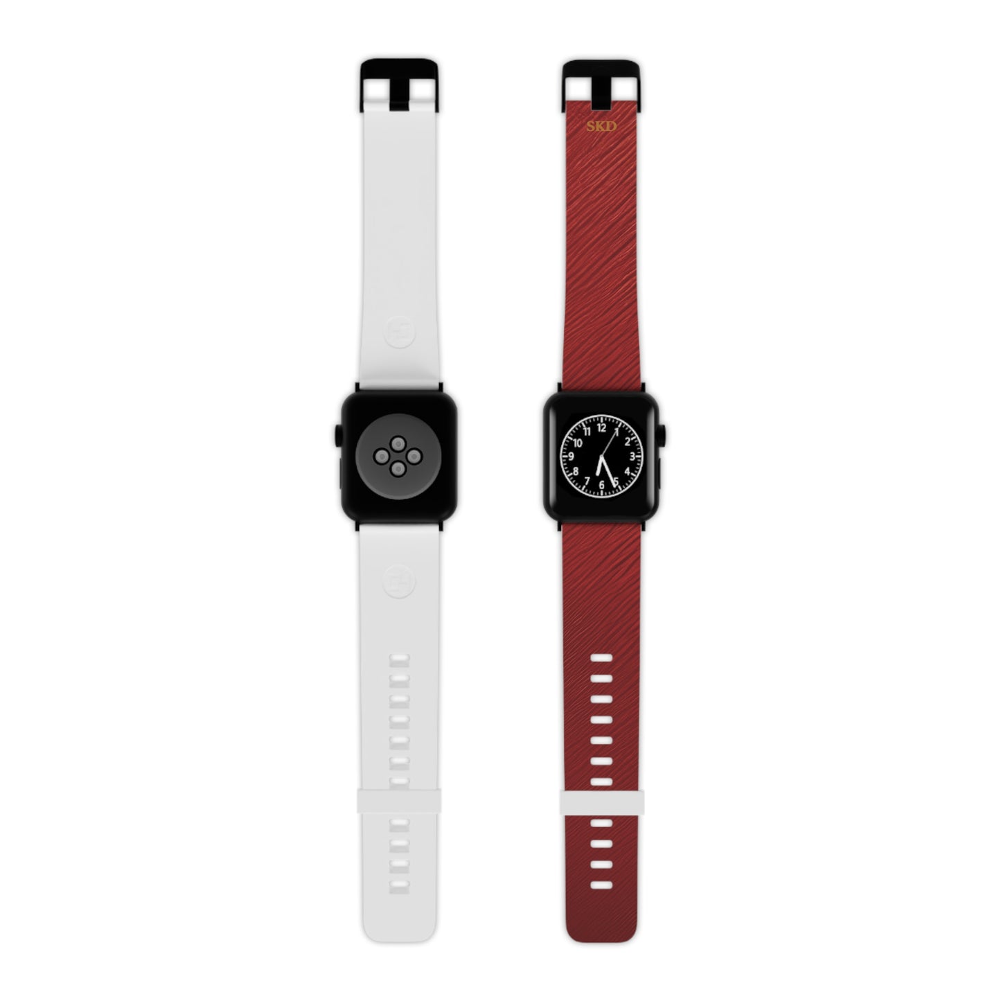 Crimson Reverie | Digital Couture Dark Red Apple Watch Band | Adjustable Strap, Sweat-Resistant & Compatible with All Series