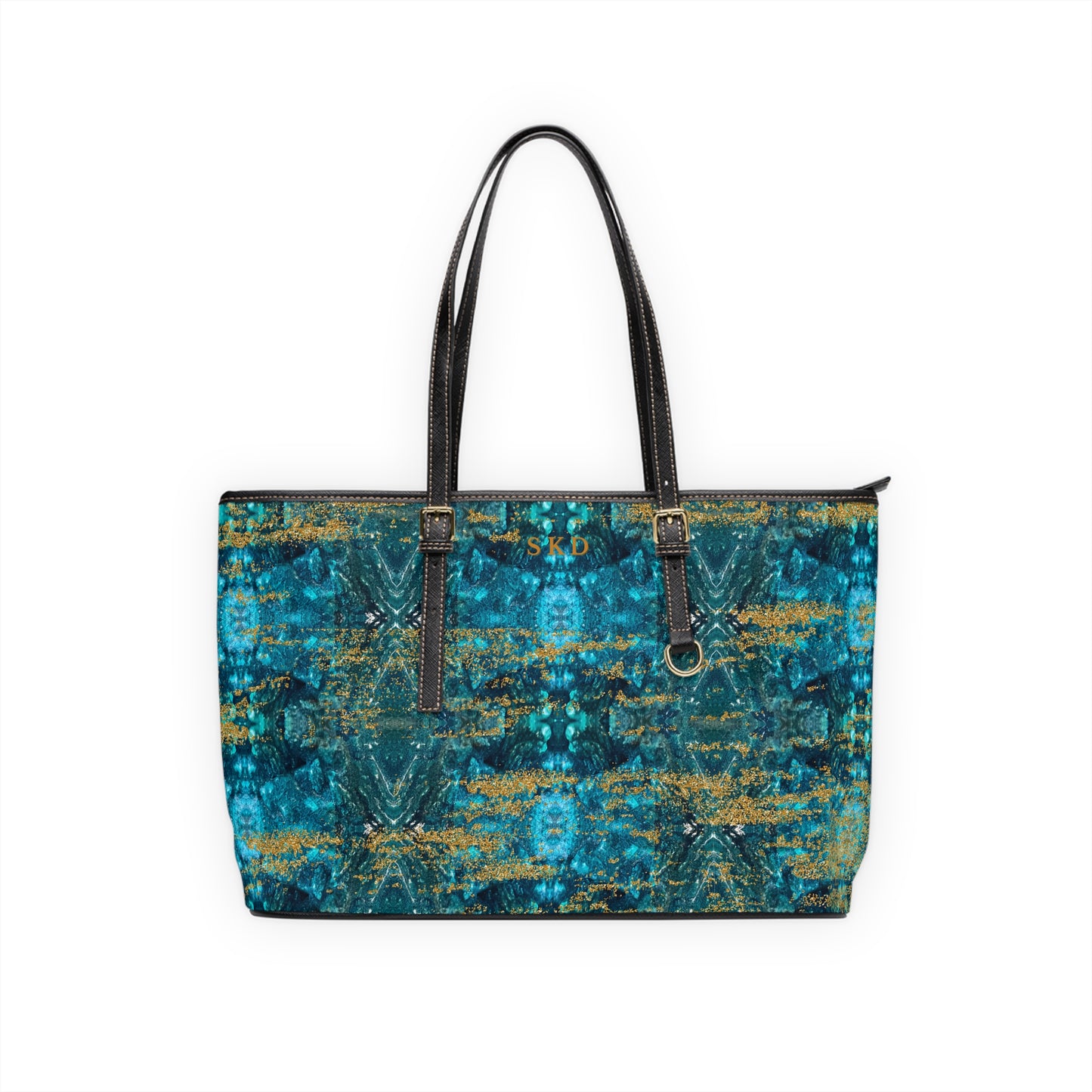 LIMITED EDITION: Celestial Reverie | Chrysocolla & Pyrite Inspired Shoulder Bag | Collector’s Vault Edition of Cleopatra’s Wise Stone”