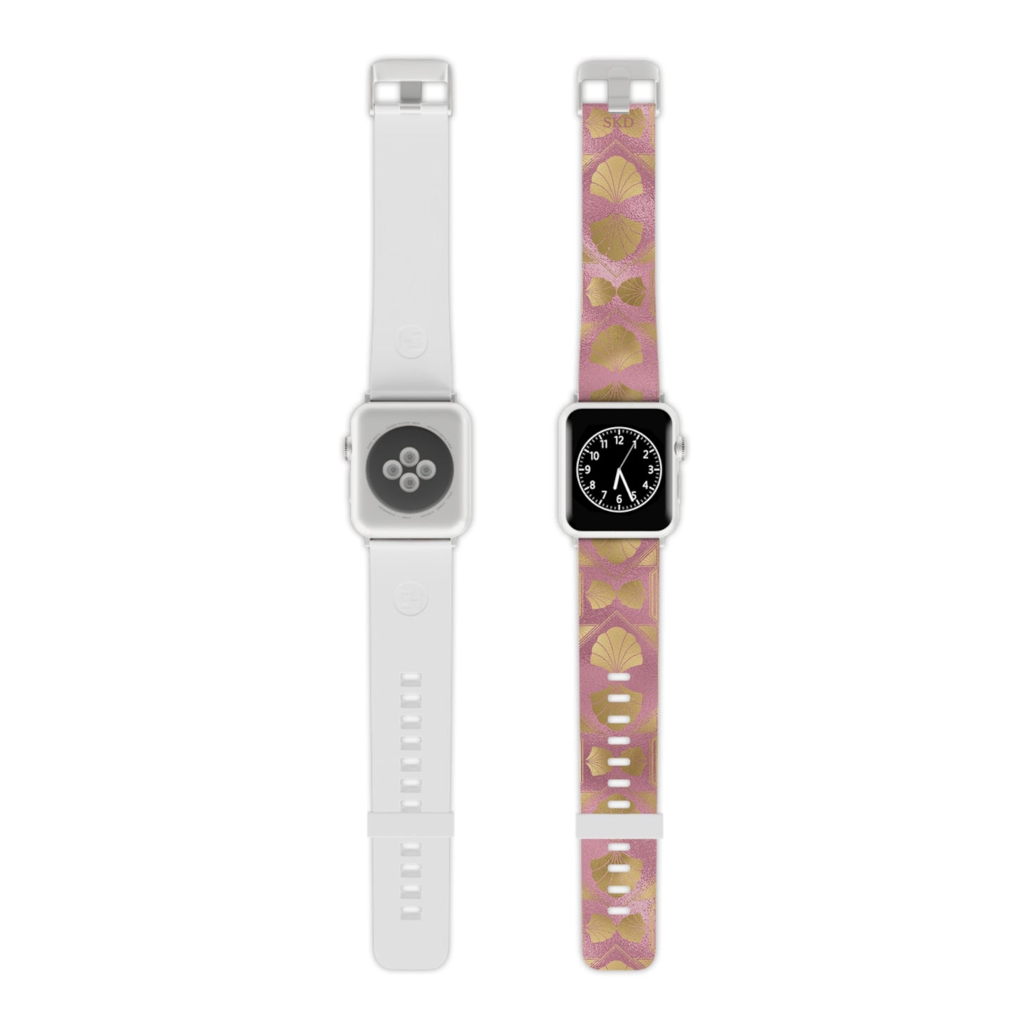 Collector's Vault: Blush Horizon | Digital Couture Pastel Pink Apple Watch Band | Adjustable Strap, Sweat-Resistant & Compatible with All Series