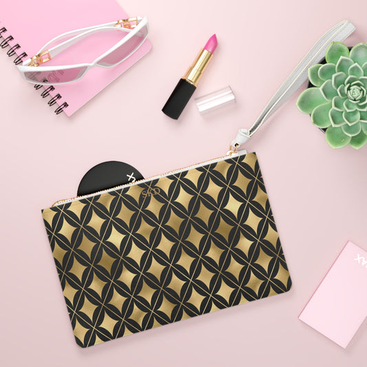 Collector's Vault: Prestige Legacy | Black & Gold Diamond Clutch Bag | Luxurious and Enduring Gift for Sophisticated Ladies