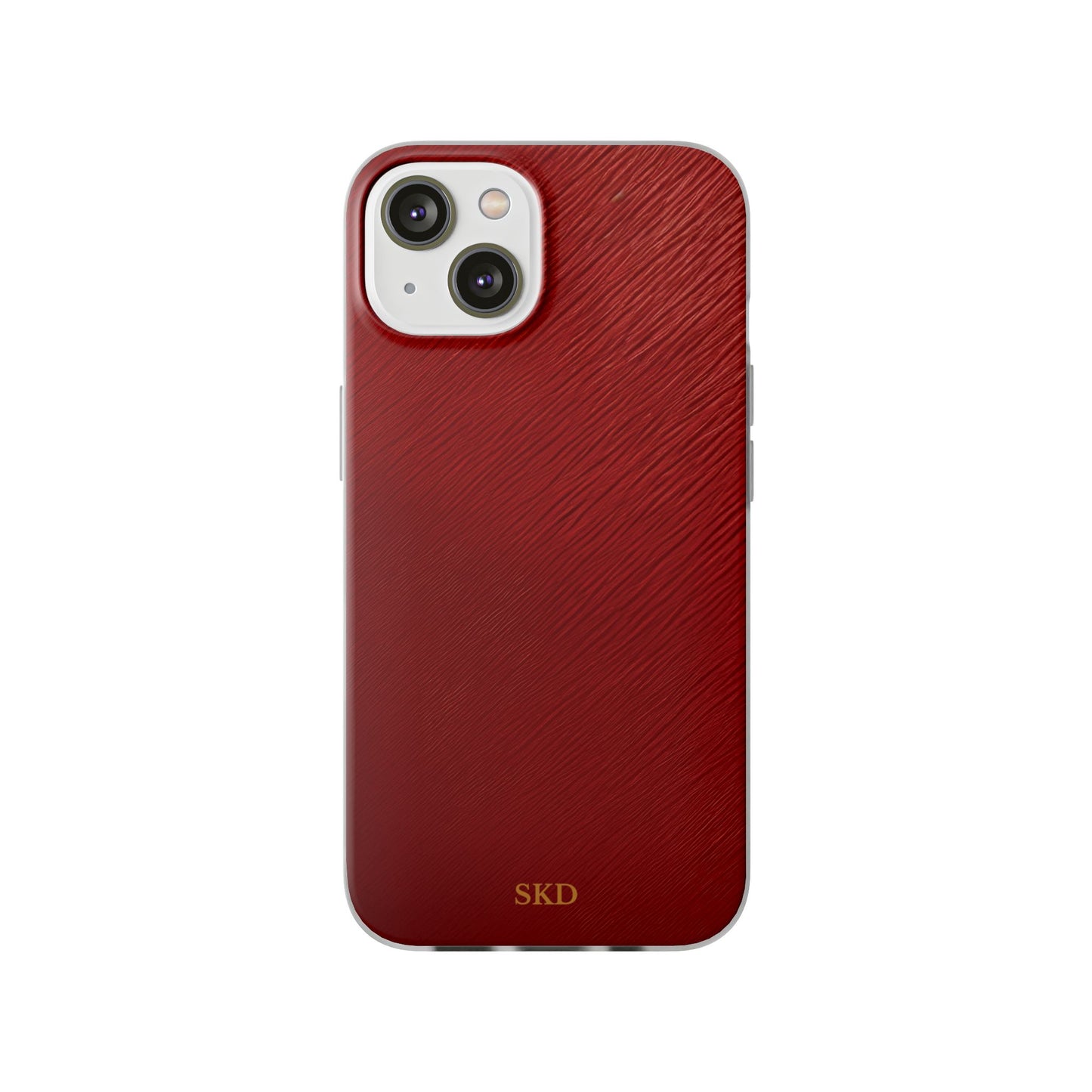 Crimson Reverie | Striking Dark Red iPhone Case | Shock-Absorbing TPU Protective Cover, Slim & Wireless Charging Compatible – Unique Tech Gift for All iPhone Sizes