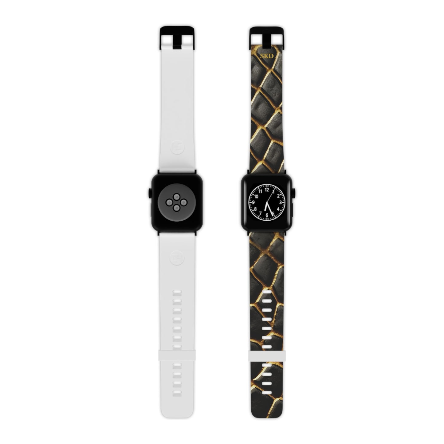 LIMITED EDITION: Obsidian Venom | Striking Black & Gold Digital Couture Apple Watch Band | Adjustable Strap, Sweat-Resistant & Compatible with All Series