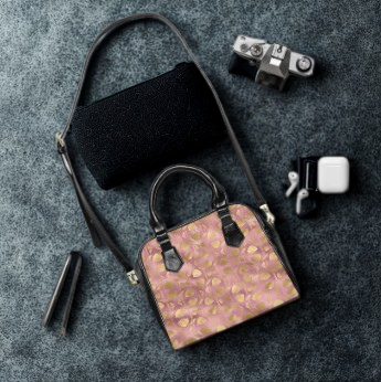 Collector’s Vault: Blush Horizon | Pink & Gold Artistry Handbag | Timeless Elegance for the Discerning Collector