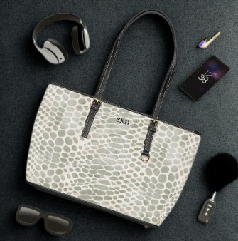 Pale Venom | Soft Taupe Faux Snake Shoulder Bag | Subtle Exotic Edge for Discerning Taste