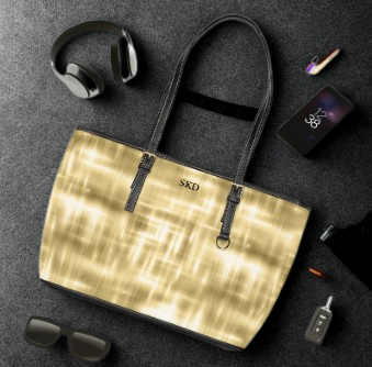 Collector's Vault: Aurum Gala | Glitter & Gold Smooth Shoulder Bag | Radiant Showpiece for Grand Occasions
