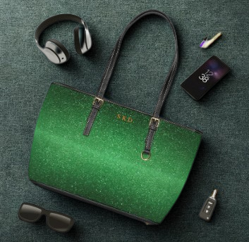 LIMITED EDITION: Emerald Enchantment | Shimmering Fairytale Shoulder Bag | Radiant Sophistication in Every Shade of Courage