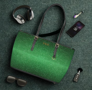 LIMITED EDITION: Emerald Enchantment | Shimmering Fairytale Shoulder Bag | Radiant Sophistication in Every Shade of Courage