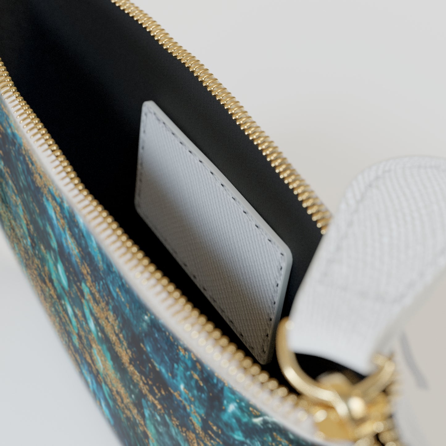 LIMITED EDITION: Celestial Reverie | Chrysocolla & Pyrite Inspired Mini Clutch Bag | Collector’s Vault Edition of Cleopatra’s "Wise Stone"