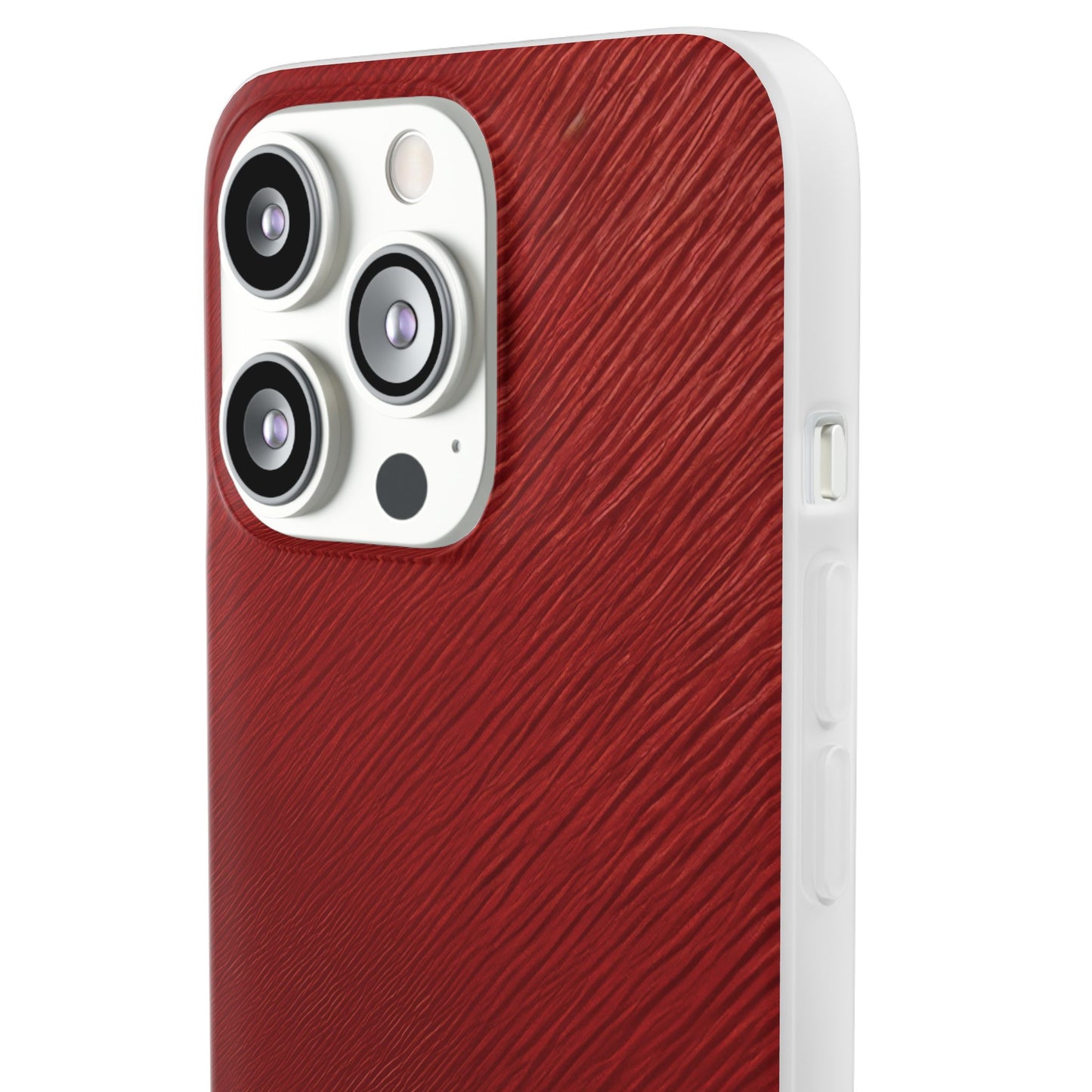 Crimson Reverie | Striking Dark Red iPhone Case | Shock-Absorbing TPU Protective Cover, Slim & Wireless Charging Compatible – Unique Tech Gift for All iPhone Sizes