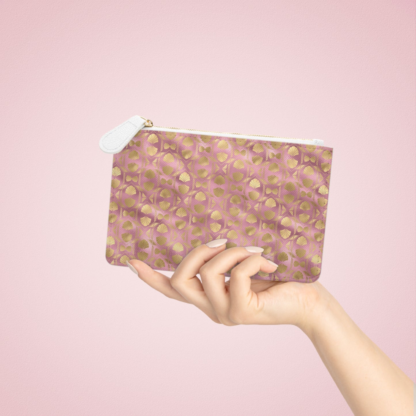 Collector's Vault: Blush Horizon | Soft Pink Smooth Mini Clutch Bag | Romantic Pastel Beauty for Feminine Charm