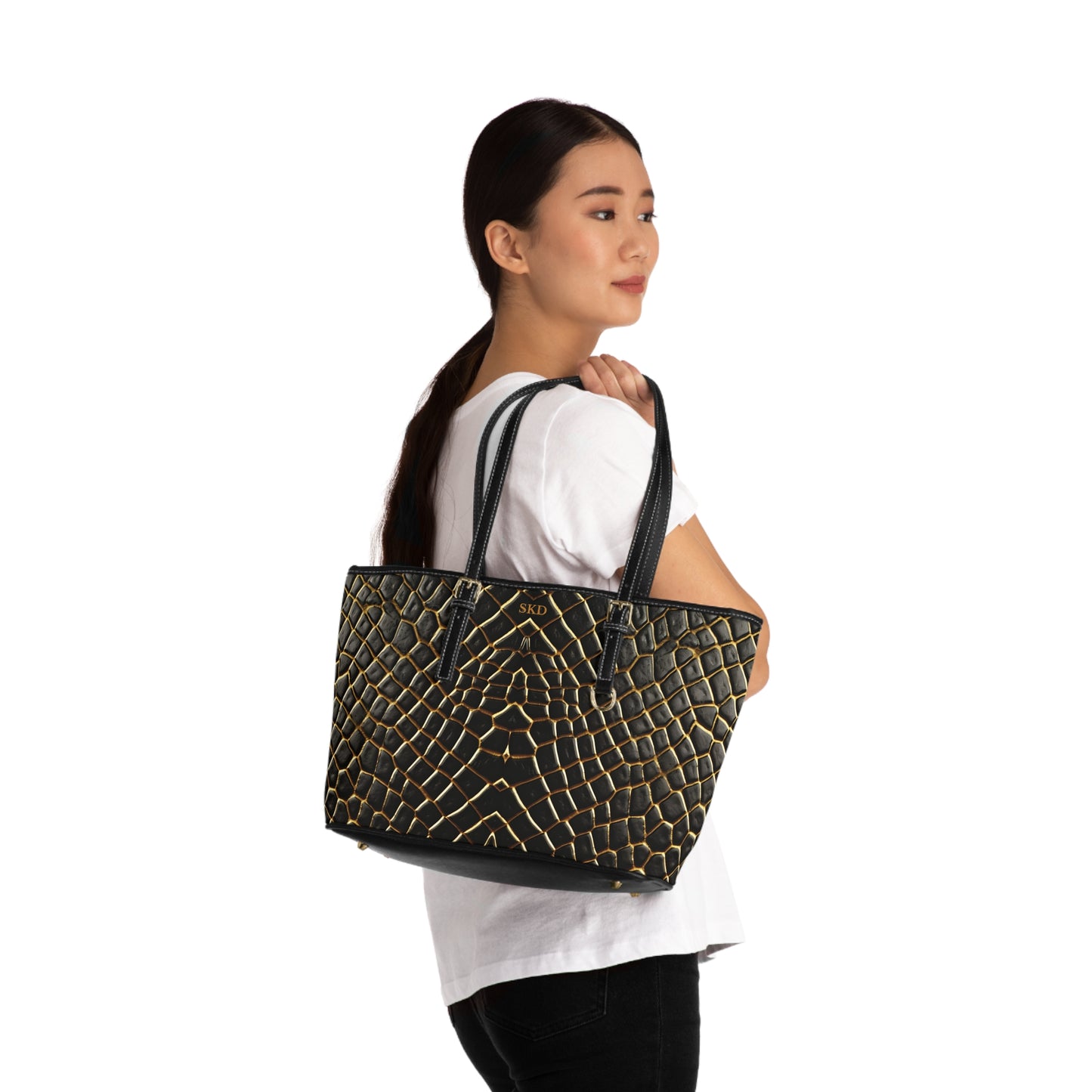 LIMITED EDITION: Obsidian Venom | Striking Black & Gold Shoulder Bag | Striking Statement Piece for Bold & Elegant Women