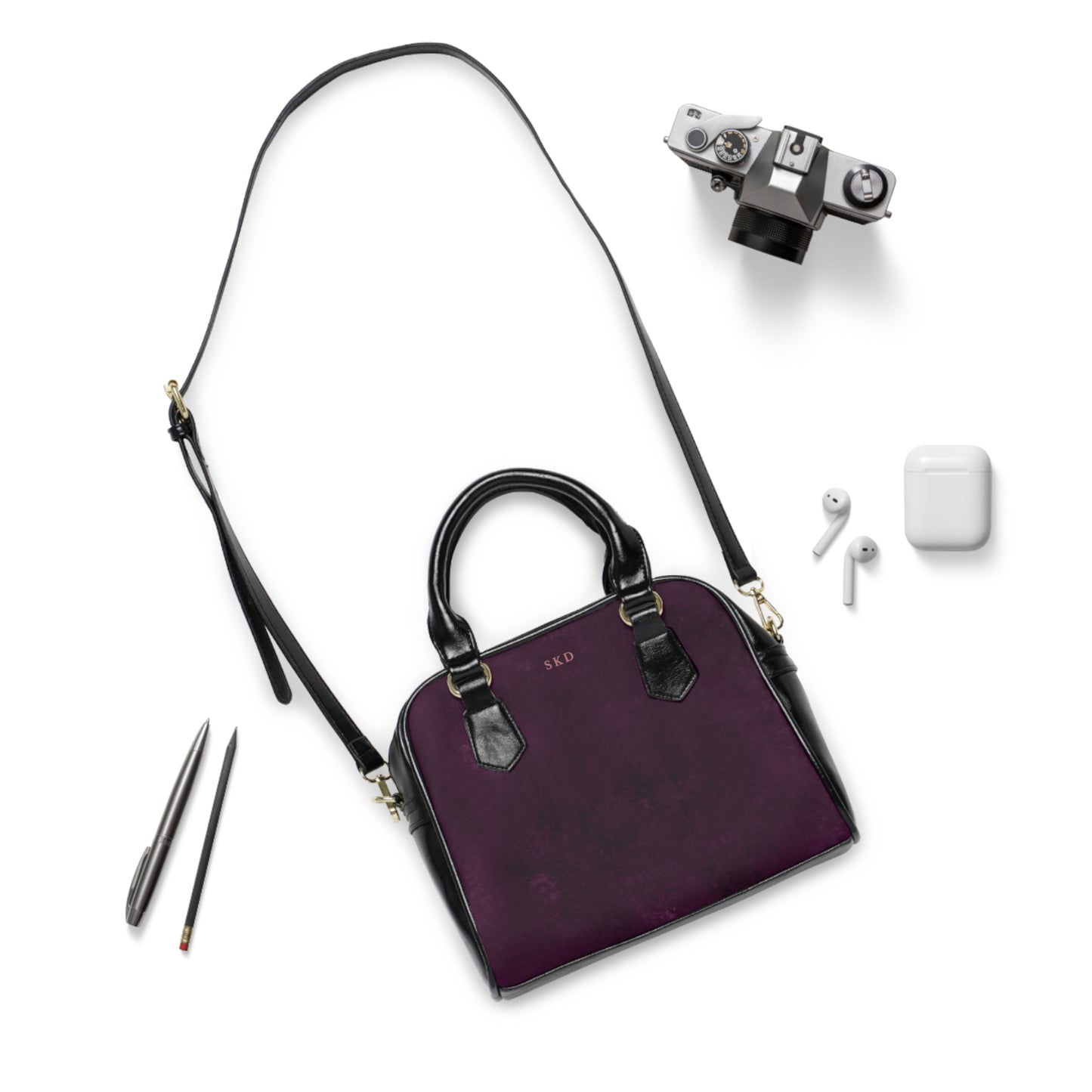 Core Collection: Nocturne Velour | Royal Purple-Toned Handbag | Deep Regal Elegance for Effortless Sophistication
