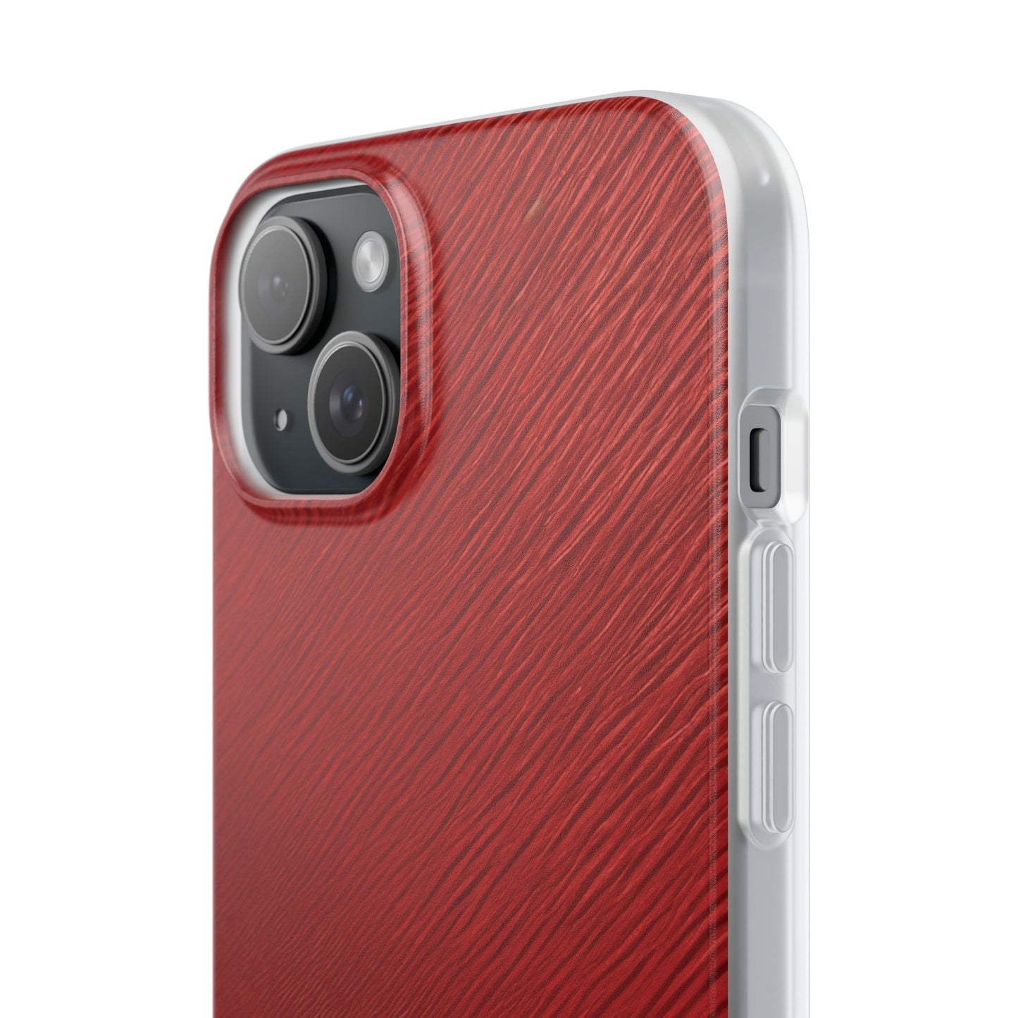 Crimson Reverie | Striking Dark Red iPhone Case | Shock-Absorbing TPU Protective Cover, Slim & Wireless Charging Compatible – Unique Tech Gift for All iPhone Sizes