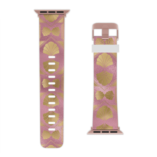 Collector's Vault: Blush Horizon | Digital Couture Pastel Pink Apple Watch Band | Adjustable Strap, Sweat-Resistant & Compatible with All Series