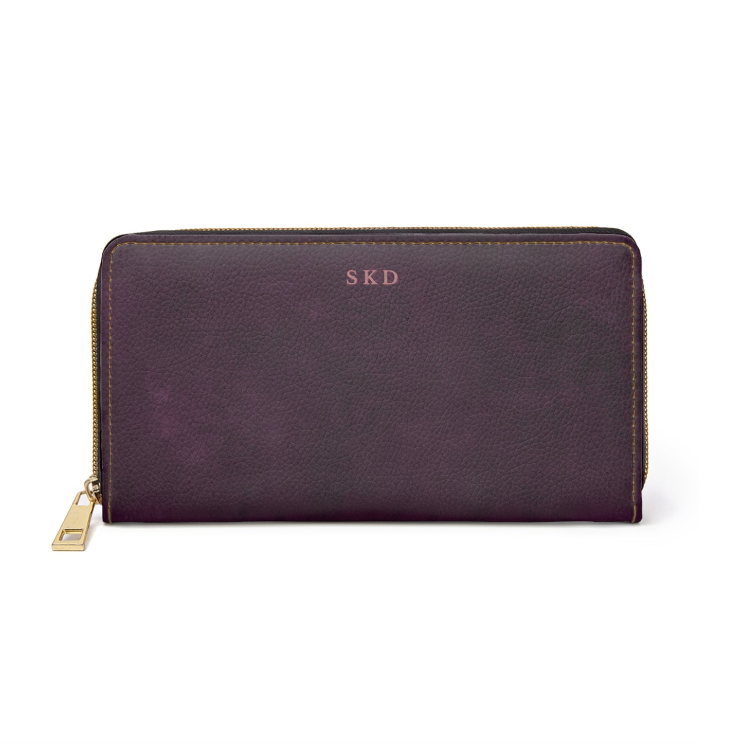 Core Collection: Nocturne Velour | Royal Purple-Toned Zipper Wallet | Deep Regal Elegance for Effortless Sophistication