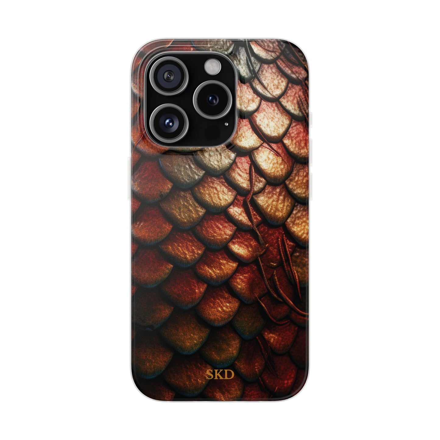 LIMITED EDITION: Enchanging Mystique |  Multi-Color Dragon Scale iPhone Case | Shock-Absorbing TPU Protective Cover, Slim & Wireless Charging Compatible, All iPhone Sizes