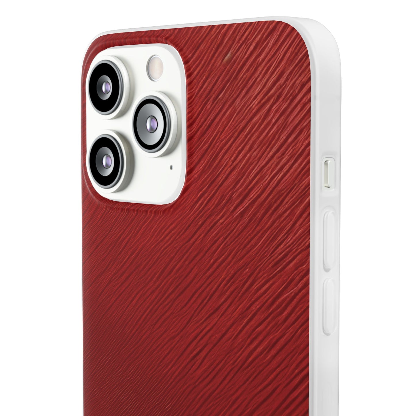 Crimson Reverie | Striking Dark Red iPhone Case | Shock-Absorbing TPU Protective Cover, Slim & Wireless Charging Compatible – Unique Tech Gift for All iPhone Sizes