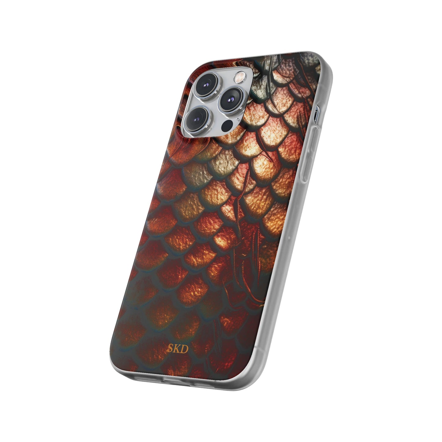 LIMITED EDITION: Enchanging Mystique |  Multi-Color Dragon Scale iPhone Case | Shock-Absorbing TPU Protective Cover, Slim & Wireless Charging Compatible, All iPhone Sizes
