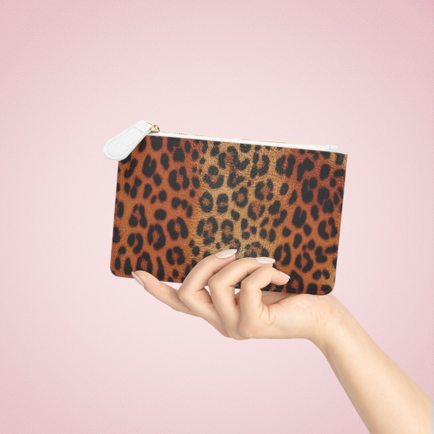 Elysian Safari | Leopard Faux Leather Mini Clutch Bag | Timeless Glamour with a Wild Edge