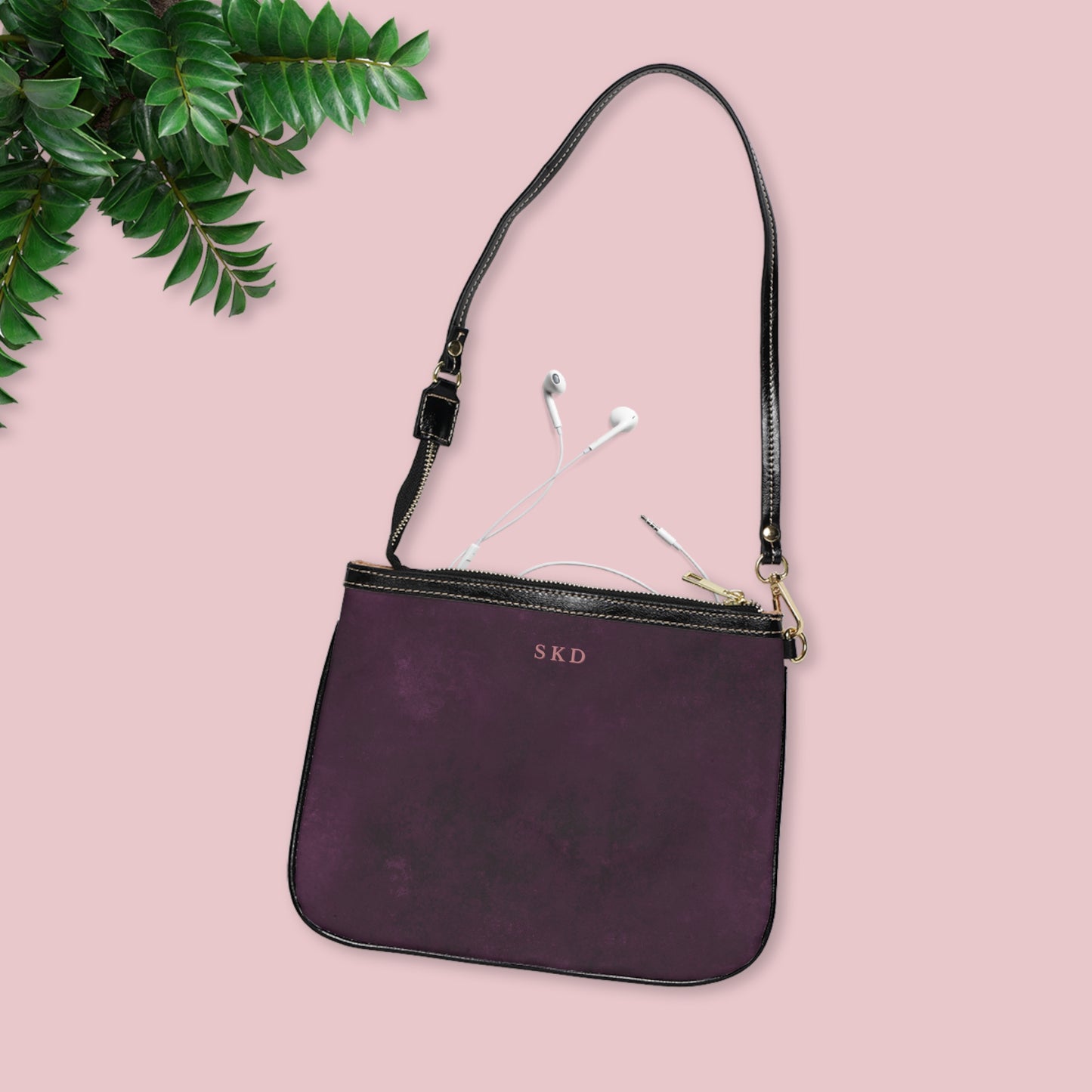 Core Collection: Nocturne Velour | Royal Purple-Toned Small Shoulder Bag | Elegance for Effortless Sophistication