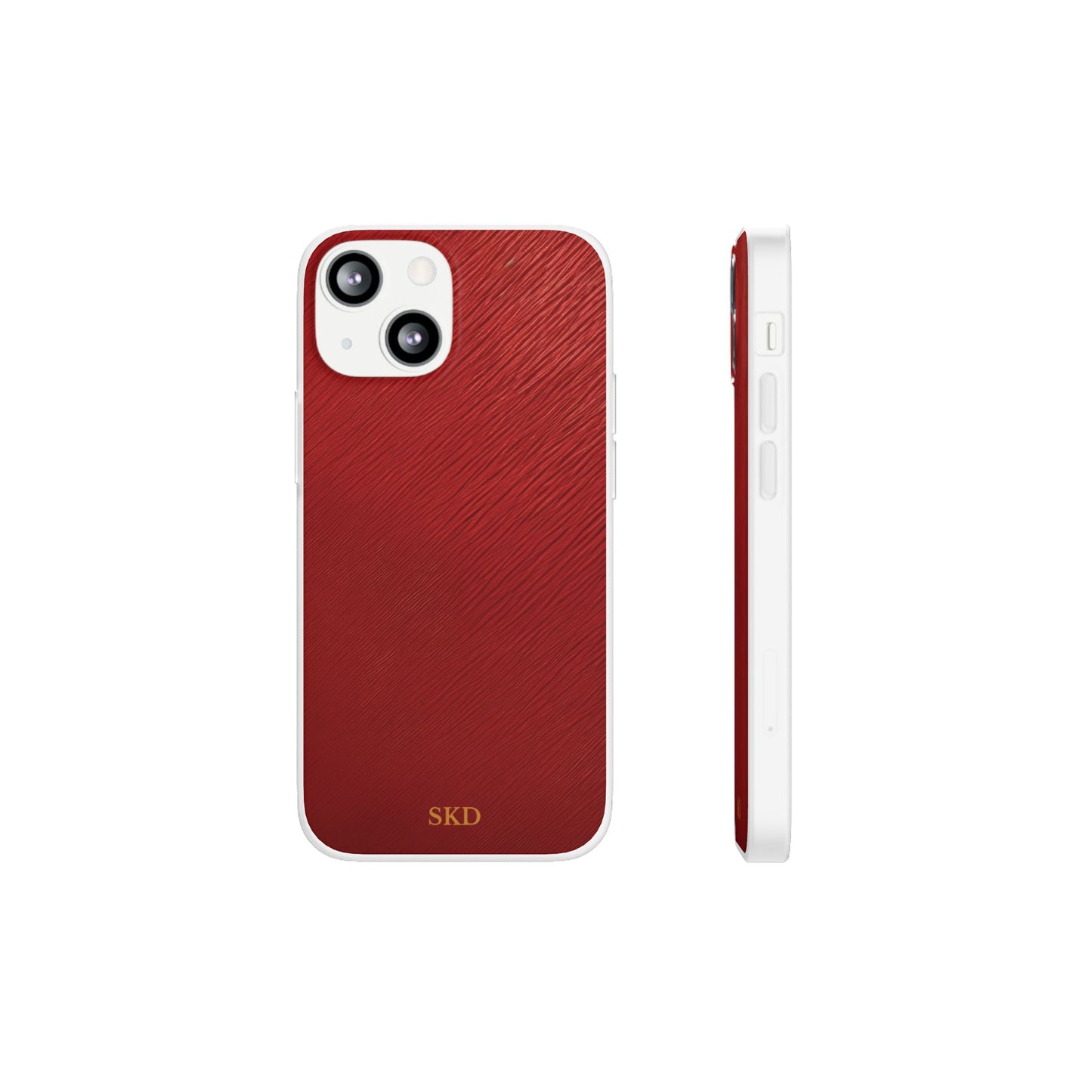 Crimson Reverie | Striking Dark Red iPhone Case | Shock-Absorbing TPU Protective Cover, Slim & Wireless Charging Compatible – Unique Tech Gift for All iPhone Sizes