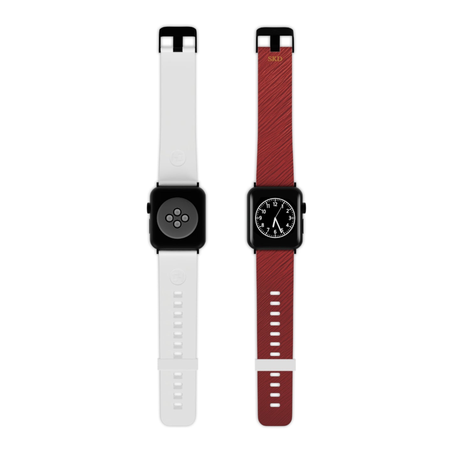 Crimson Reverie | Digital Couture Dark Red Apple Watch Band | Adjustable Strap, Sweat-Resistant & Compatible with All Series