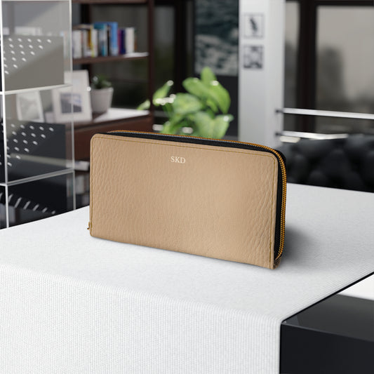 Tawny Reserve | Rich Amber Brown Zipper Wallet | Refined Everyday Luxury for the Modern Woman