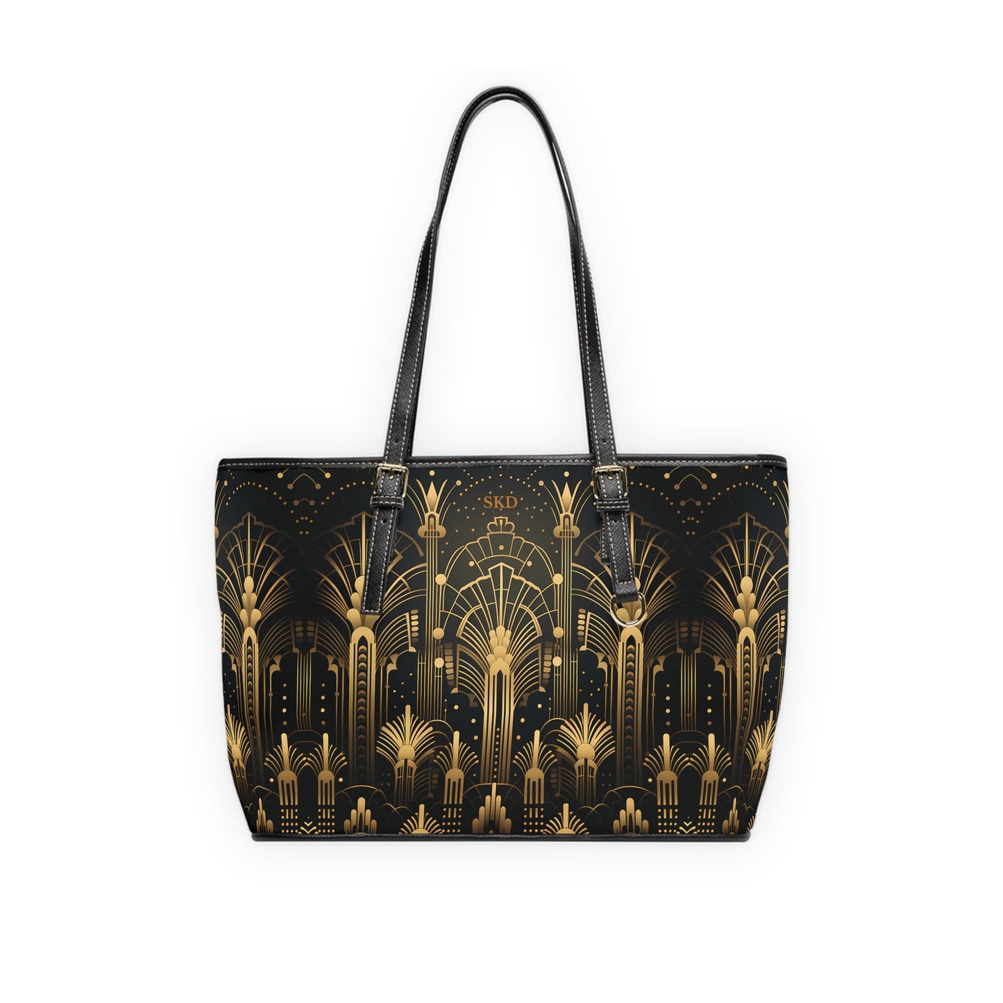 LIMITED EDITION: Gatsby Opulence | Black & Gold Art Deco Shoulder Bag | Jazz Age Glamour for Modern Sophistication