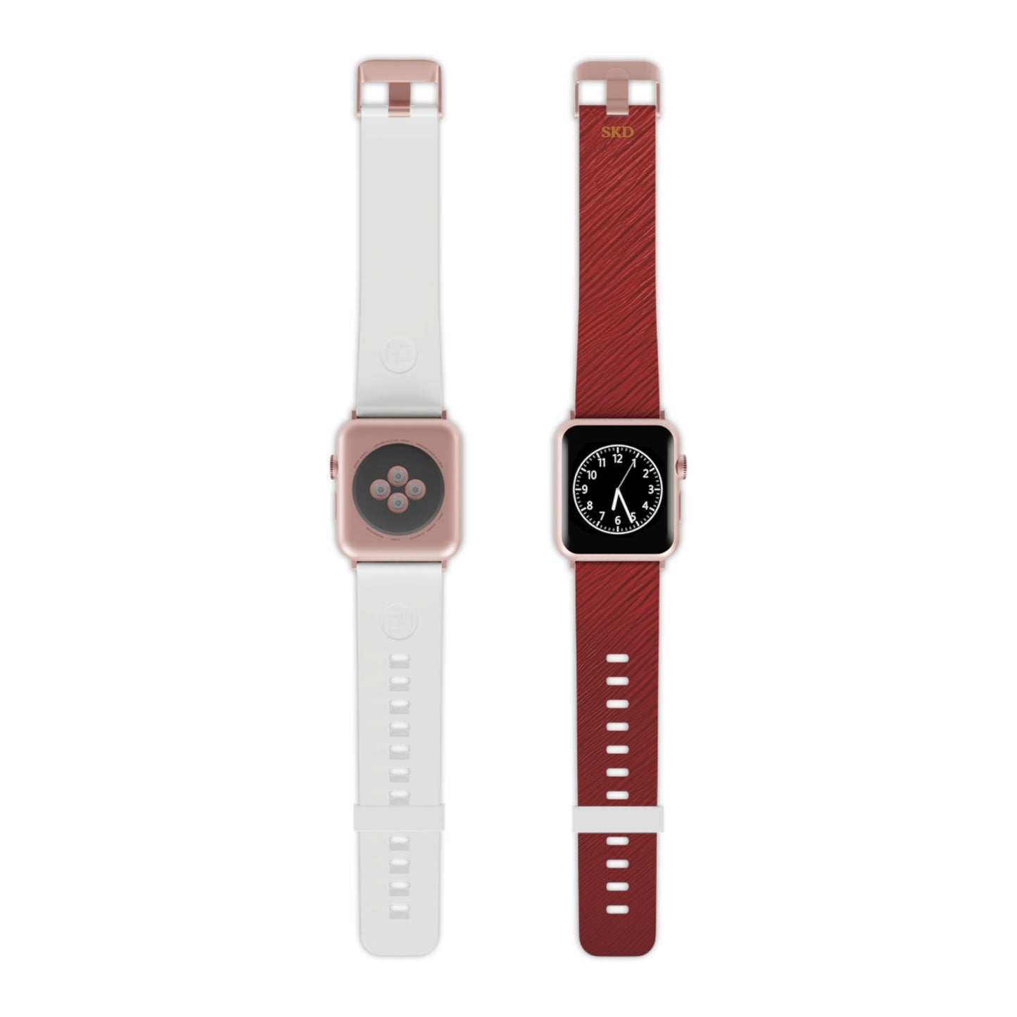 Crimson Reverie | Digital Couture Dark Red Apple Watch Band | Adjustable Strap, Sweat-Resistant & Compatible with All Series