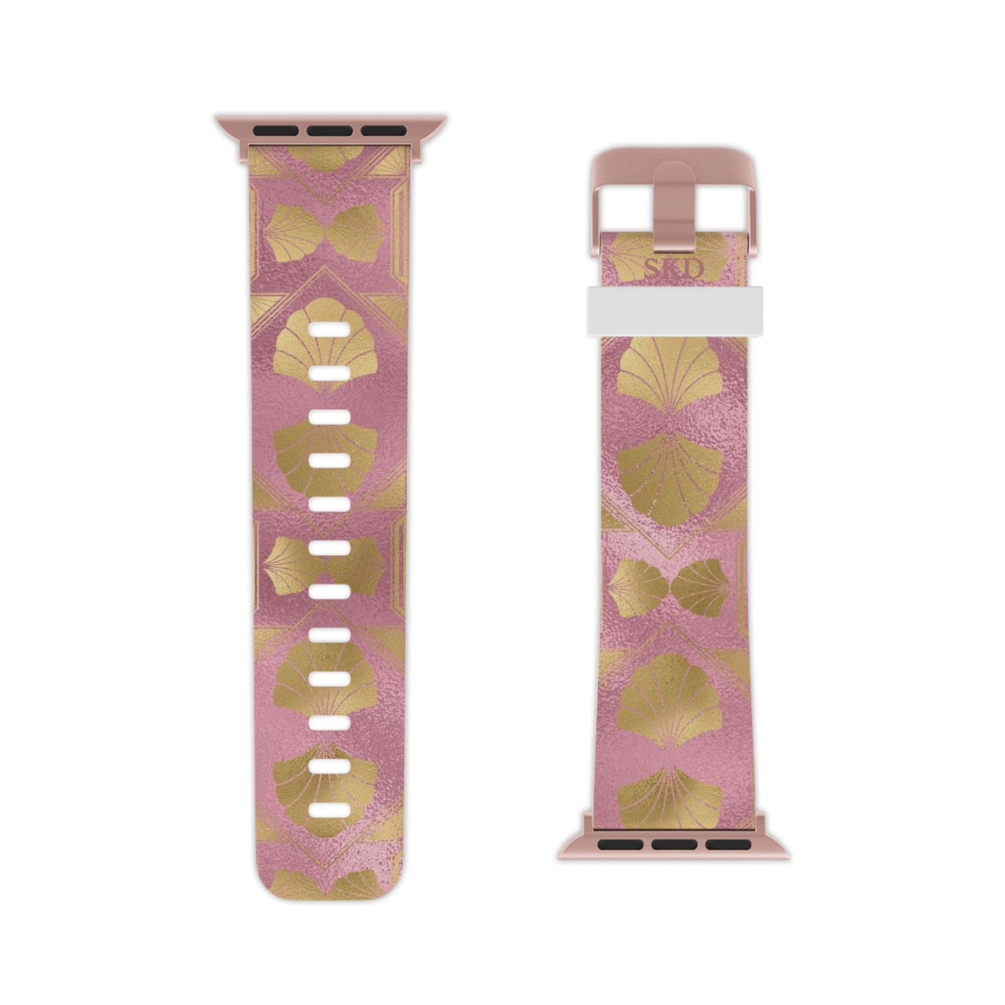 Collector's Vault: Blush Horizon | Digital Couture Pastel Pink Apple Watch Band | Adjustable Strap, Sweat-Resistant & Compatible with All Series